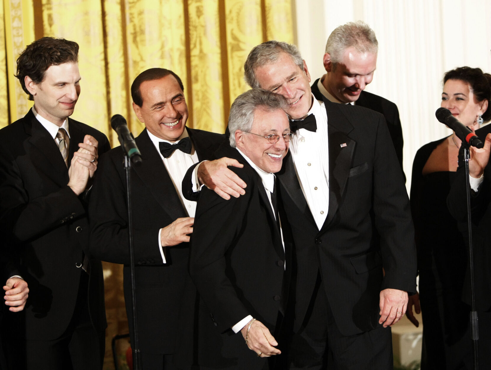 Frankie Valli and President Bush